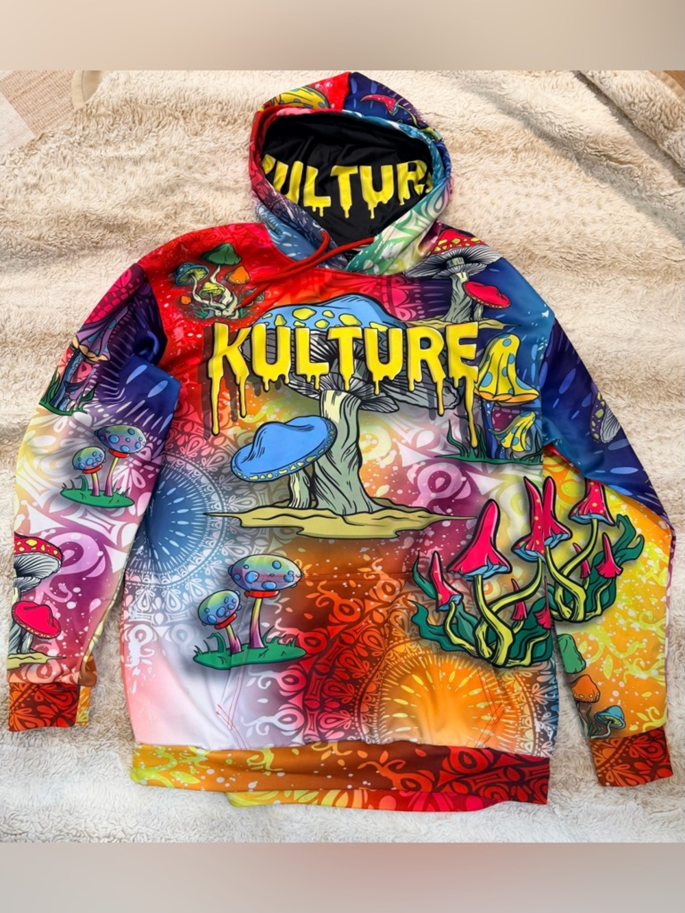 Kulture Psychedelic Mushroom Hoodie - Multicolor